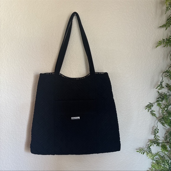 Vera Bradley Black Quilted Tote - Picture 1 of 8
